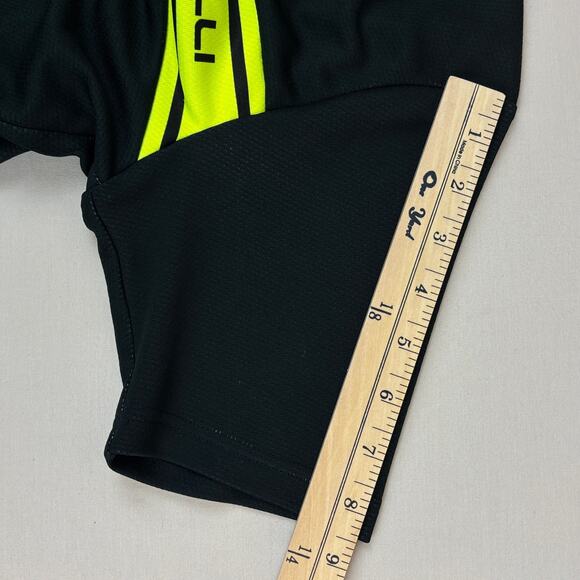 Castelli Cycling Jersey Large Short Sleeve Full Zip Black Neon Yellow Scorpion - Picture 8 of 12